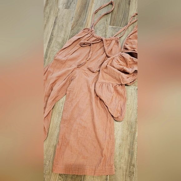 FREE PEOPLE DUSTY ROSE ENDLESS SUMMER 2 PIECE - Picture 5 of 6